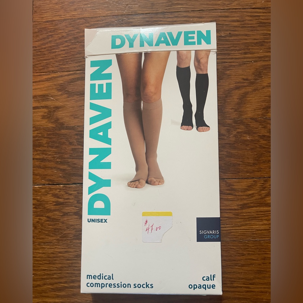 Dynaven Unisex Light Beige Medical Compression Socks 1520 Mmhg